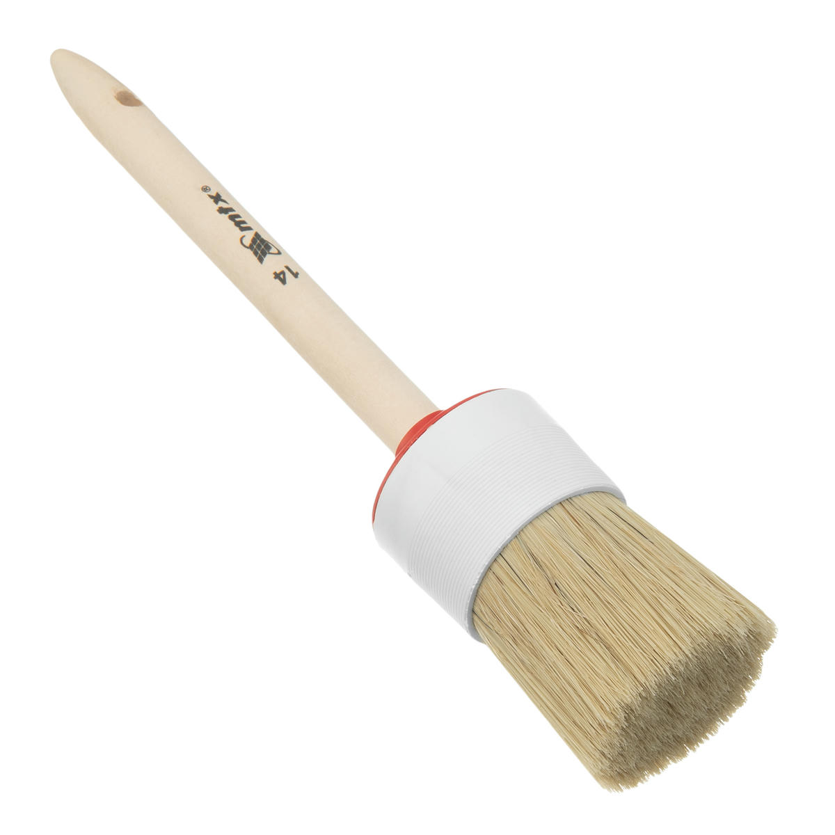 Кисть круглая № 14 (50 мм), натуральная щетина, деревянная ручка MATRIX preview 1