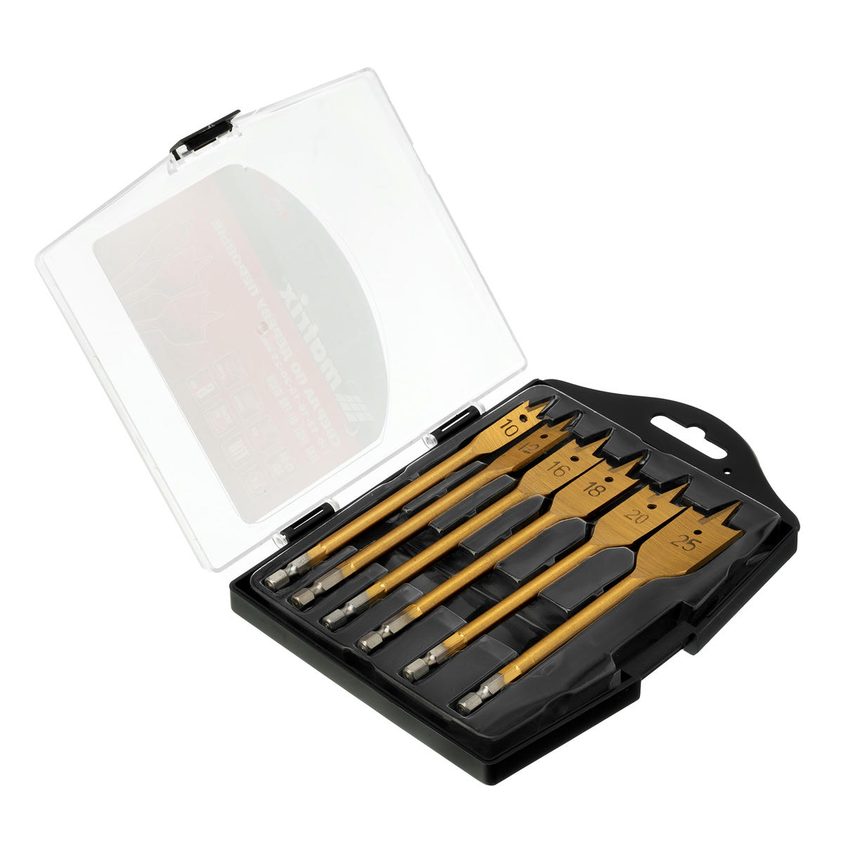 Сверло по дереву перовое 10мм 6шт. MATRIX preview 2