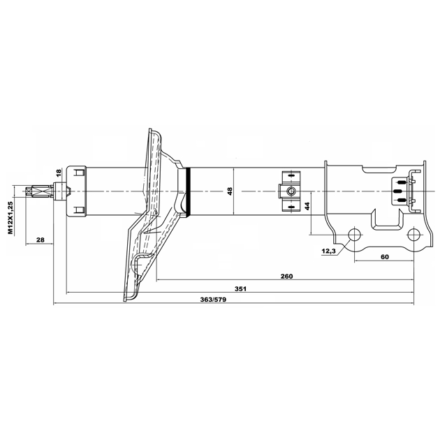 Амортизатор задний FEBEST 12667891RR preview 2