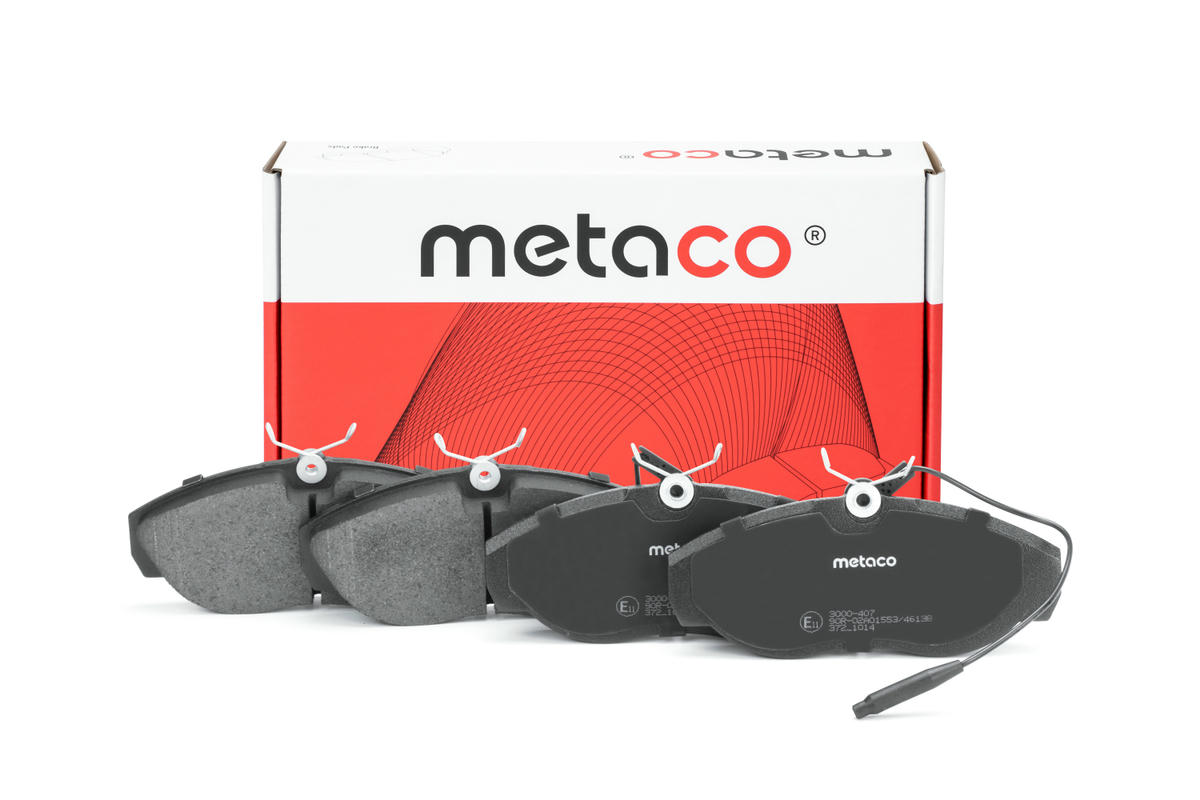 Колодки тормозные передние к-кт metaco 3000-407 preview 1