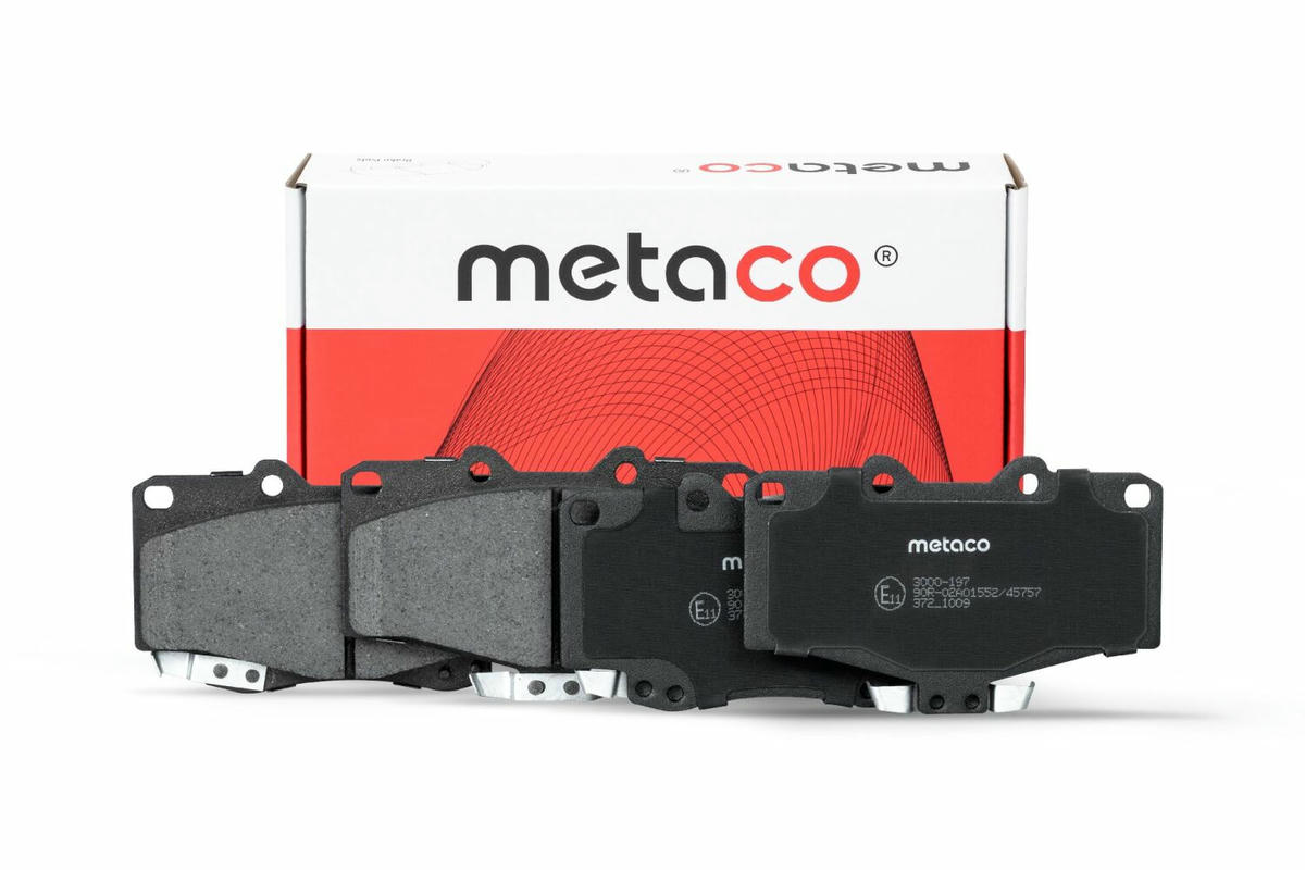 Колодки тормозные передние к-кт metaco 3000-197 preview 1