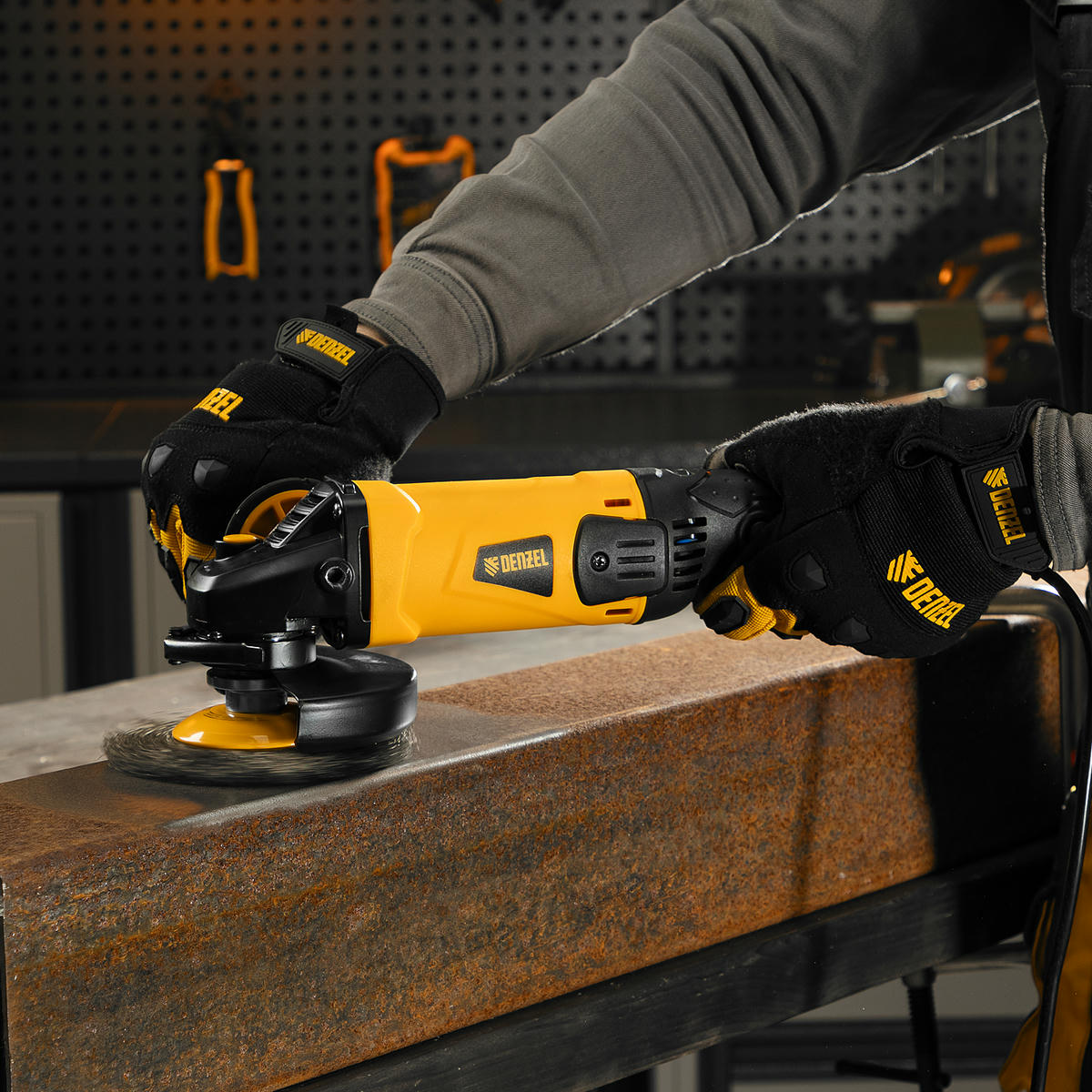 DENZEL 26908 Машина шлифовальная угловая AG125-1100A, 1100 Вт, 125 мм, 3000-11000 об/мин preview 17