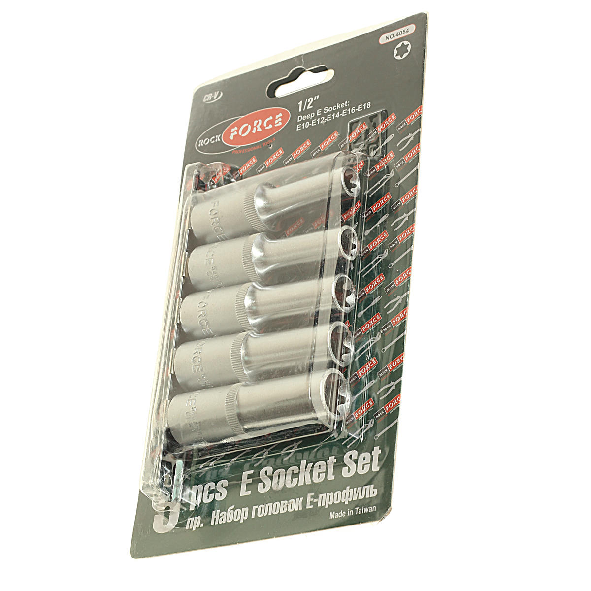 Набор головок 1/2" звездочка глубокая Е10-18 5пр ROCK FORCE preview 1