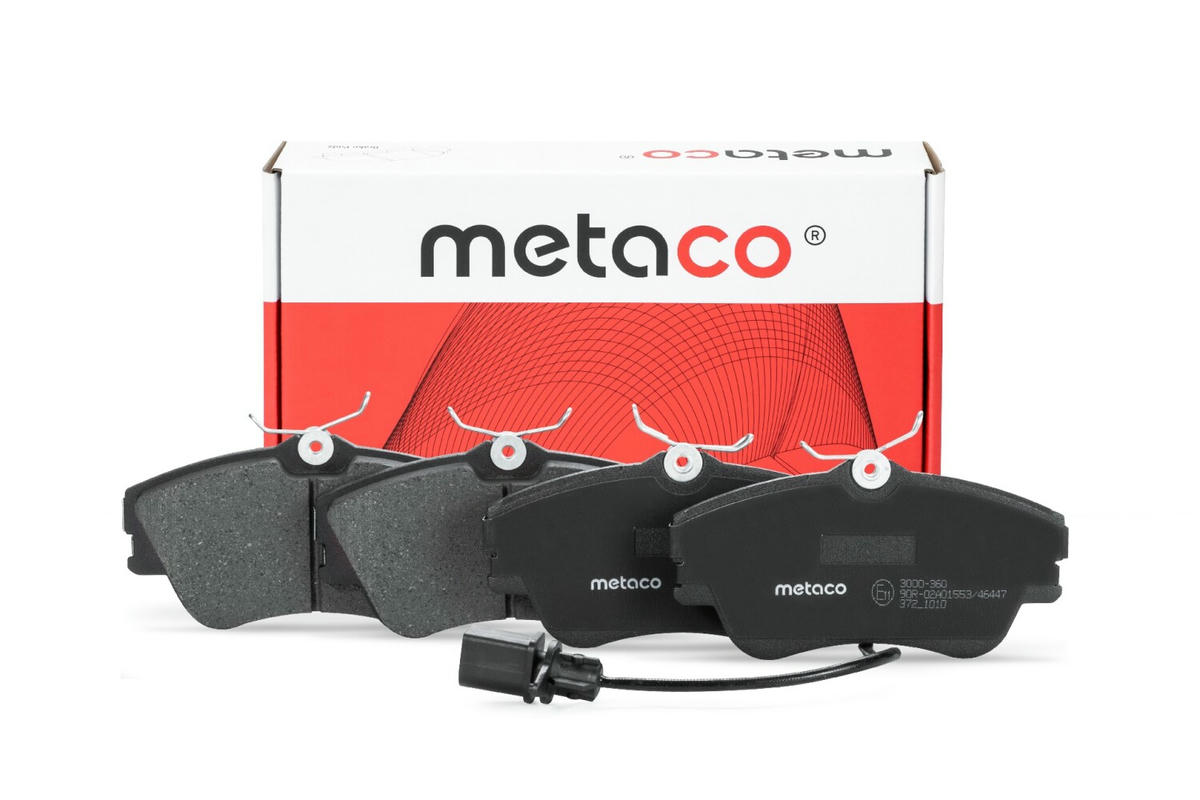 Колодки тормозные передние к-кт metaco 3000-360 preview 1