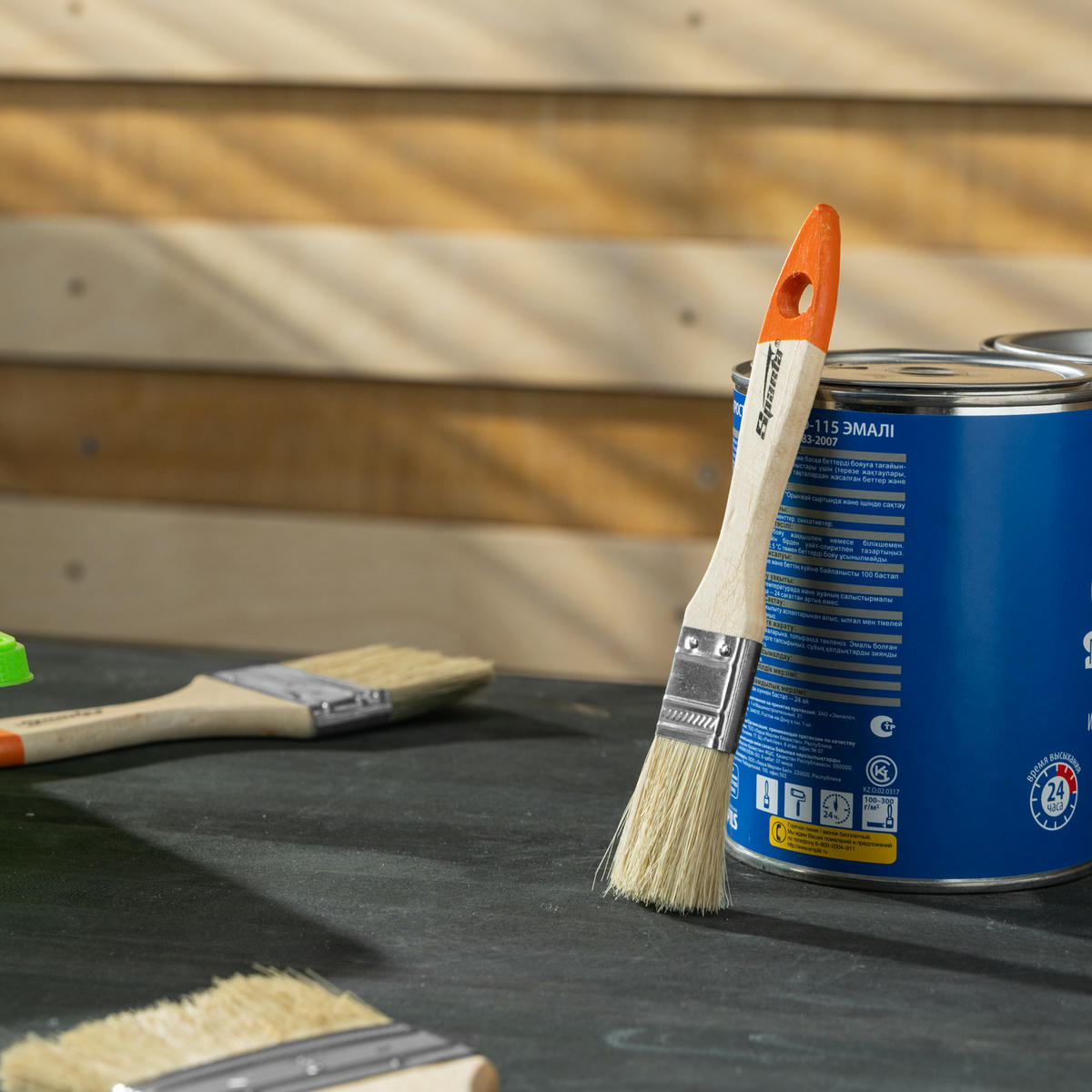 Кисть плоская Slimline 1" 25мм, натуральная щетина, дерев. ручка SPARTA preview 6