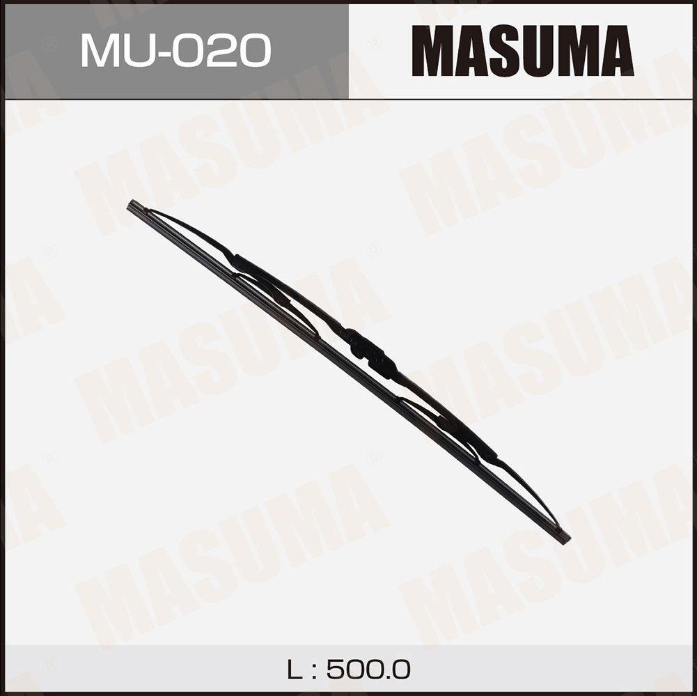 Щетка стеклоочистителя 500 мм каркасная 1 шт MASUMA Flat Wiper Blade MU-020 preview 1