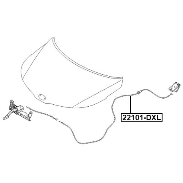 Трос привода открывания замка капота KIA K2 12 2011-2015 FEBEST 22101-DXL preview 2 Трос привода открывания замка капота KIA K2 12 2011-2015 FEBEST 22101-DXL preview 2