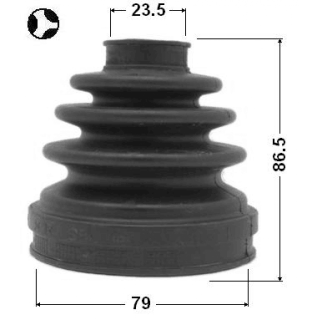 Пыльник ШРУСа внутр. пер FEBEST 0215-071T preview 2