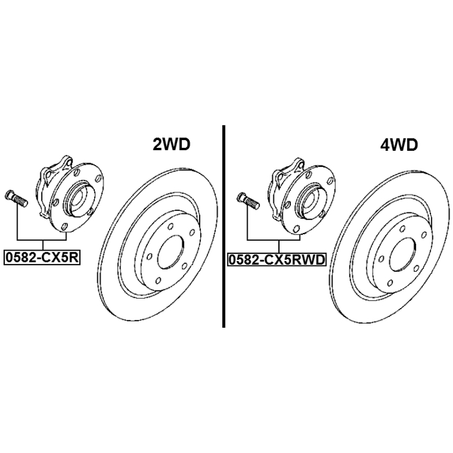 Ступица задняя FEBEST 0582-CX5RWD preview 2