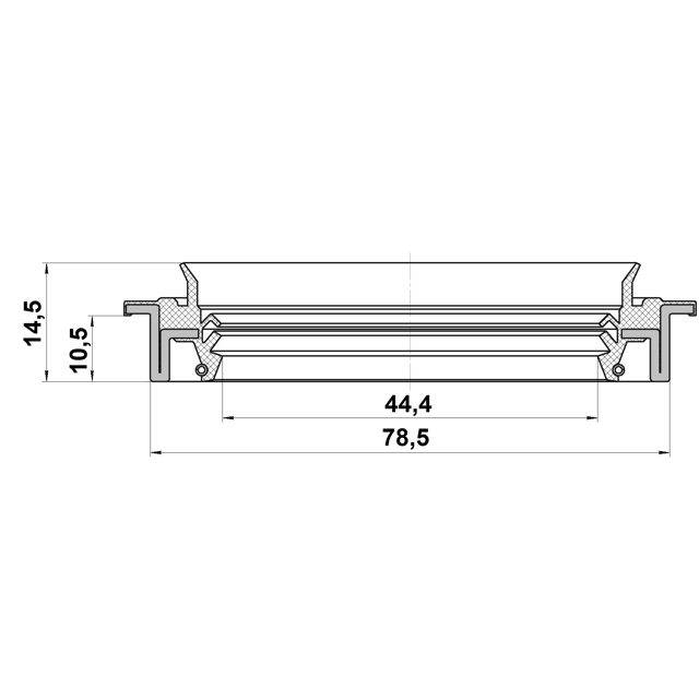 Сальник привода44.4X78.5X10.5X14.5 preview 2