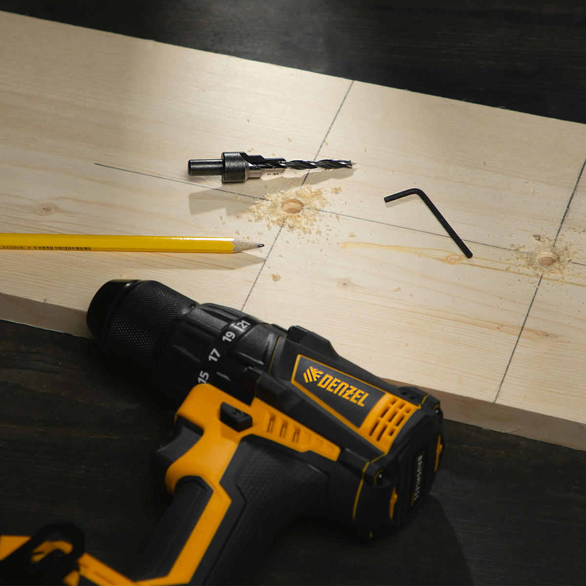 Сверло-зенкер под конфирмат, 4 мм // Denzel preview 1