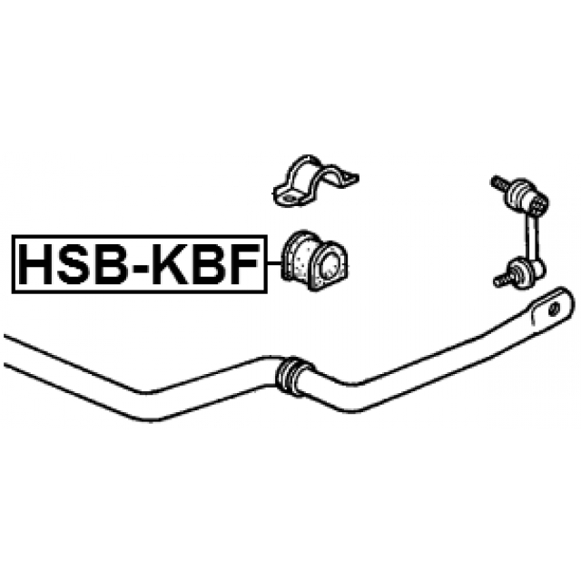 Втулка переднего стабилизатора FEBEST HSB-KBF preview 2