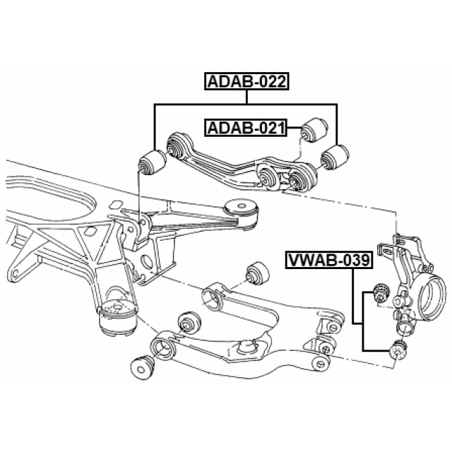 Сайлентблок FEBEST ADAB-021 preview 2
