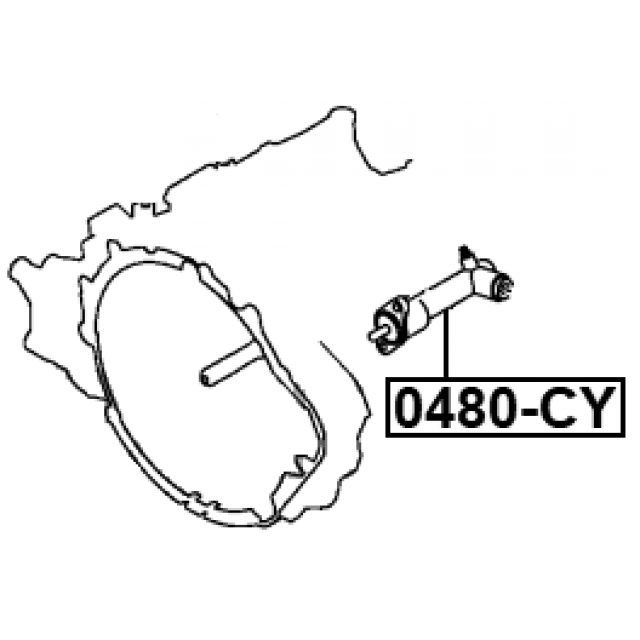 Цилиндр сцепления рабочий MITSUBISHI Lancer X FEBEST 0480-CY preview 2