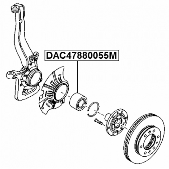 DAC47880055M_подшипник ступицы передней! 47x88x55 Mazda BT-50, Ford Ranger 11> preview 2