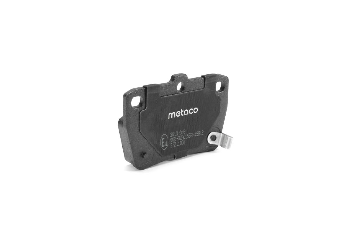 Колодки тормозные задние дисковые к-кт metaco 3010-049 preview 2