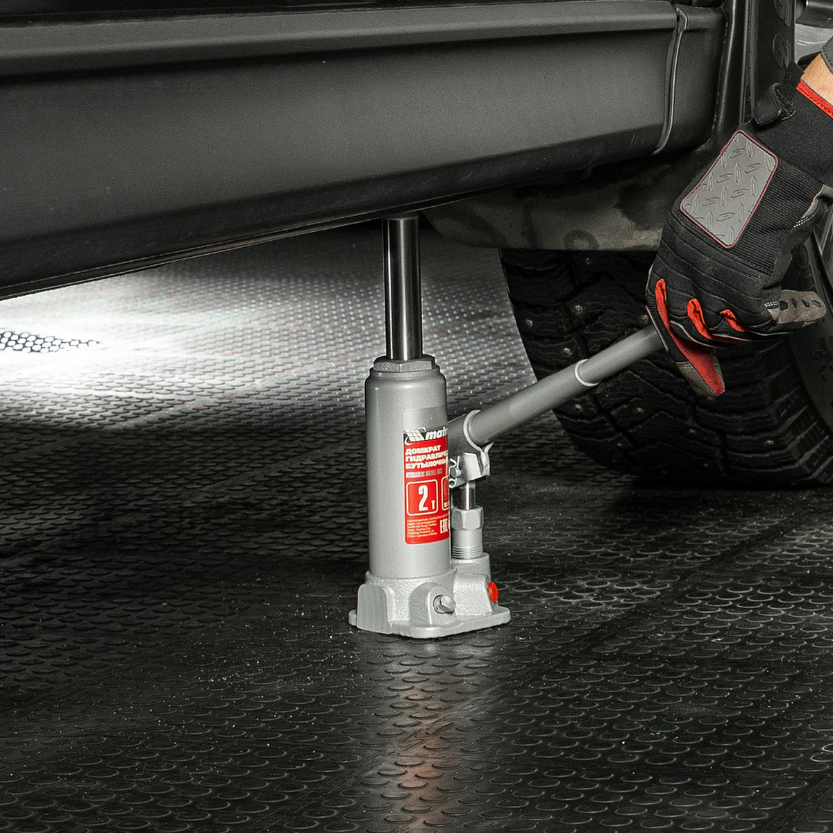 Домкрат бутылочный 2т гидравлический 181–345мм кейс MATRIX preview 15