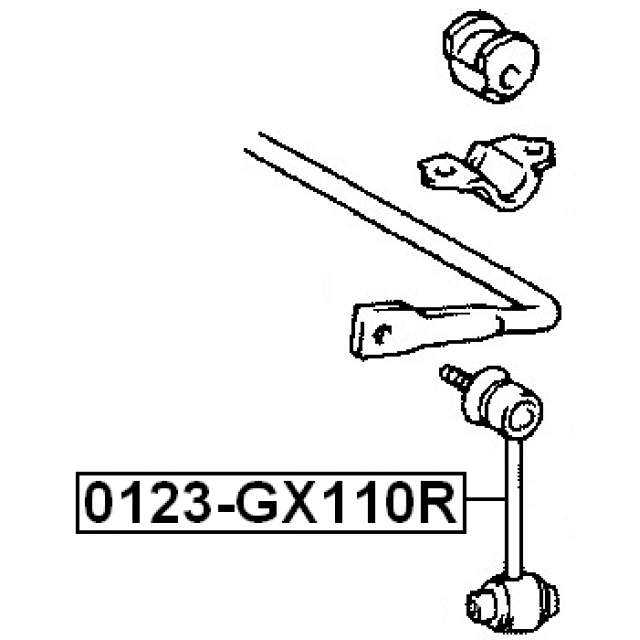 Стойка заднего стабилизатора FEBEST 0123-GX110R preview 2 Стойка заднего стабилизатора FEBEST 0123-GX110R preview 2