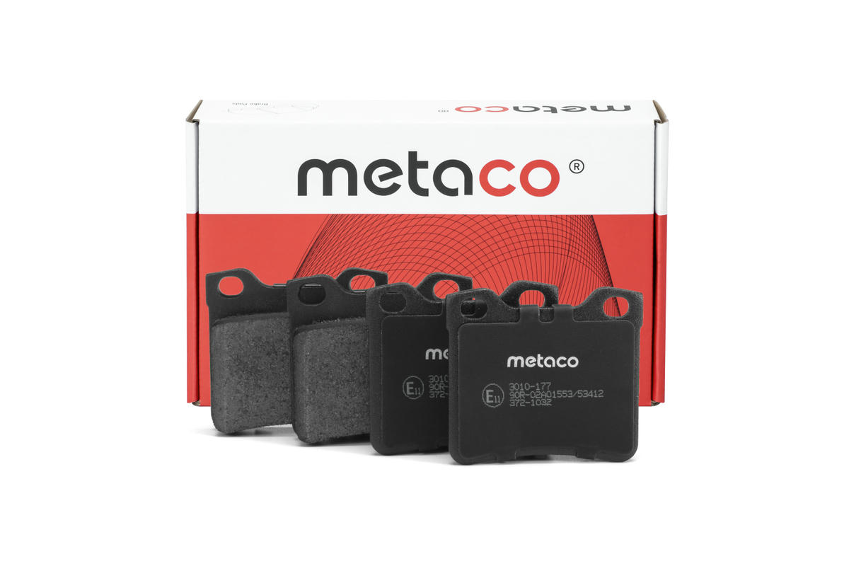 Колодки тормозные задние дисковые к-кт metaco 3010-177 preview 1