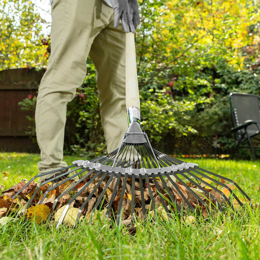 Грабли веерные 20зубьев б/ч оксидированные, плоский зуб СИБРТЕХ preview 1