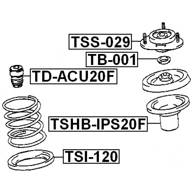 ОПОРА ПЕРЕДНЕГО АМОРТИЗАТОРА (FEBEST) preview 2