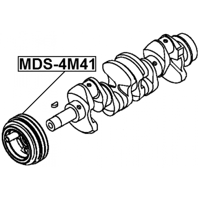 Шкив коленвала FEBEST MDS-4M41 preview 2