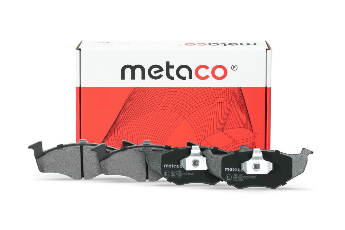 Колодки тормозные передние к-кт metaco 3000-418 preview 1