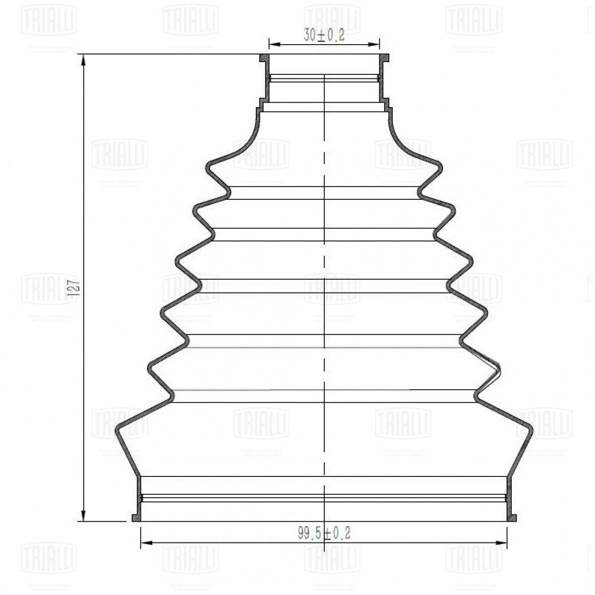 Пыльник ШРУСа TRIALLI FG 0505 preview 3 Пыльник ШРУСа TRIALLI FG 0505 preview 3