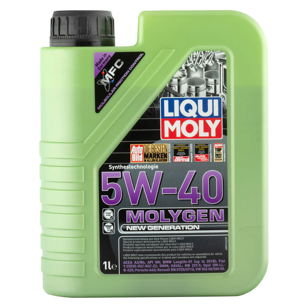 Масло моторное LIQUI MOLY Molygen New Generation HC 5w40 синт. 1л preview 1 Масло моторное LIQUI MOLY Molygen New Generation HC 5w40 синт. 1л preview 1