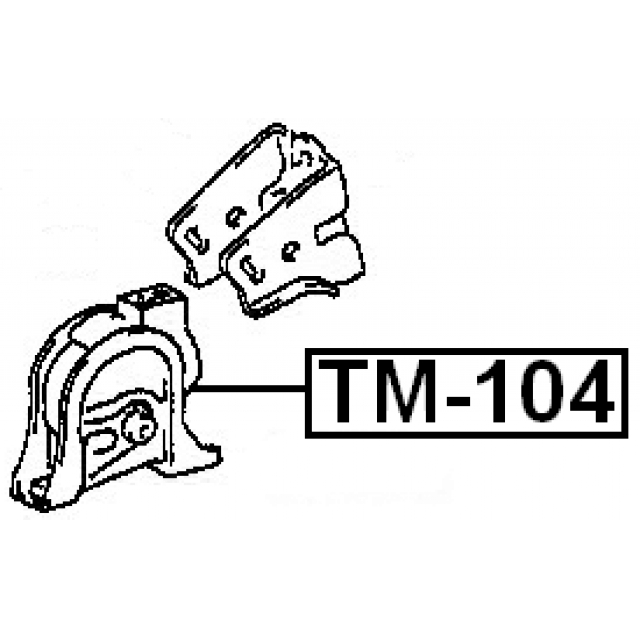 Опора двигателя передняя FEBEST TM-104 preview 2