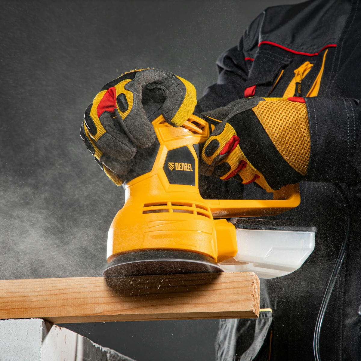 Машинка шлифовальная эксцентриковая 450Вт, 6000-12000 об/мин DENZEL preview 1