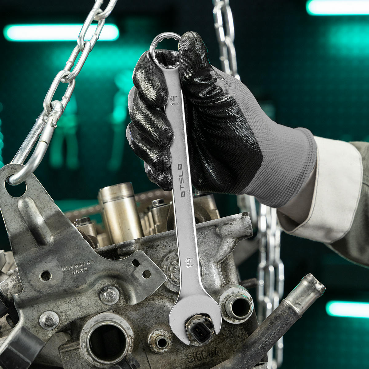 Набор ключей комбинированных 8-19мм 8 шт. матов. хром STELS preview 8