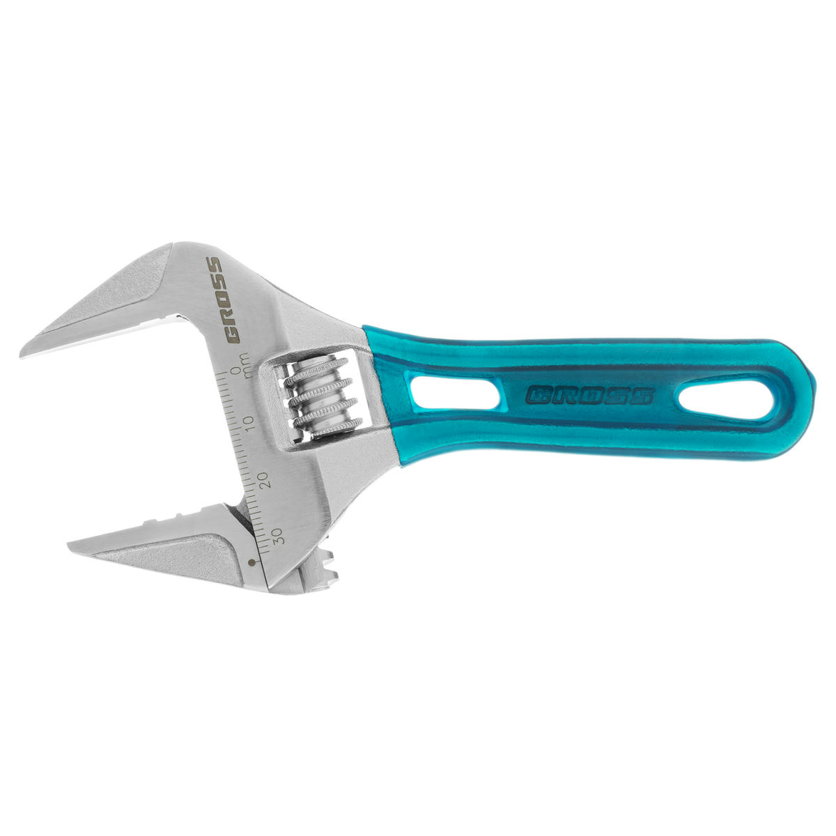 Ключ разводной 140мм тонкие губки CrV укороченная ручка Gross preview 3