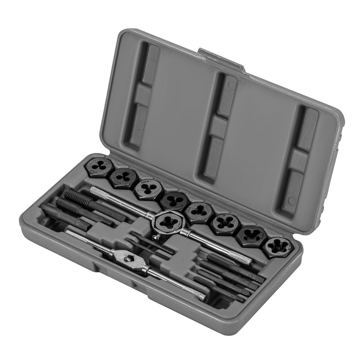 Набор метчиков и плашек М3 - М12 (в пласт. боксе) 20пр. SPARTA preview 2