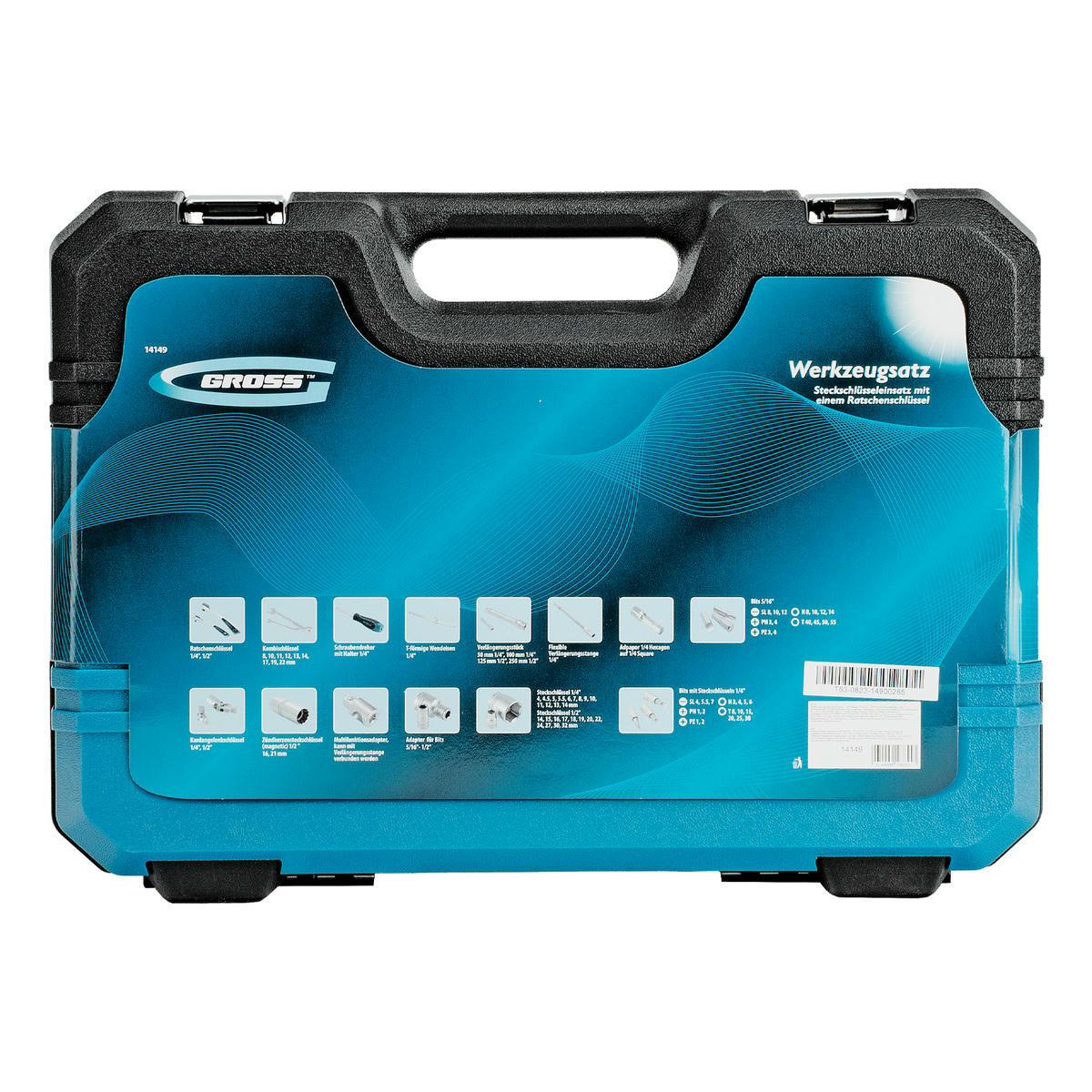 Набор инструмента 82пр. 1/2" 1/4" 120 зубьев GROSS preview 22