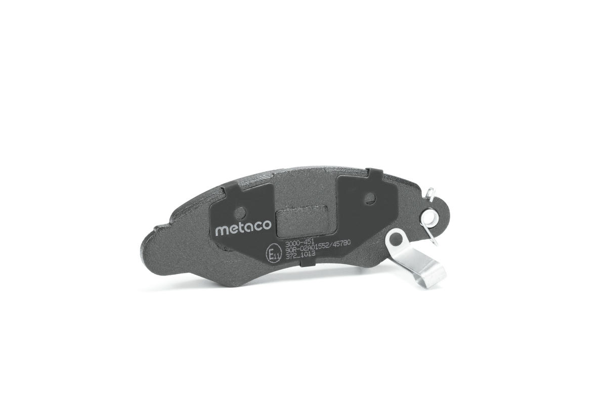 Колодки тормозные передние к-кт metaco 3000-451 preview 2