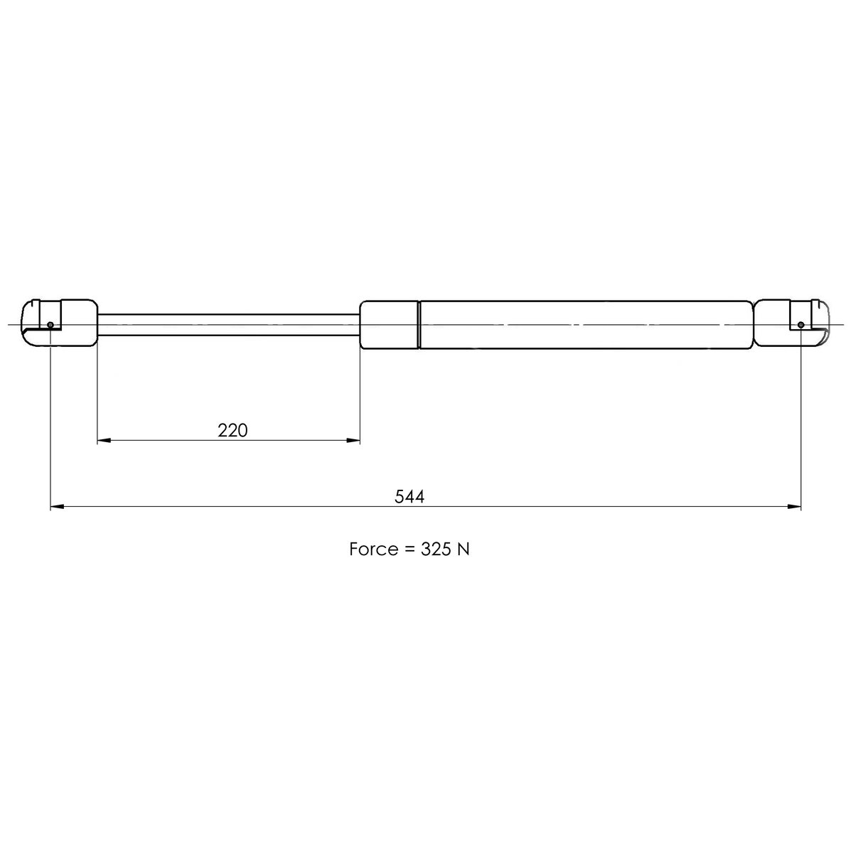 Газовый упор багажника TRIALLI GS 1005 preview 2