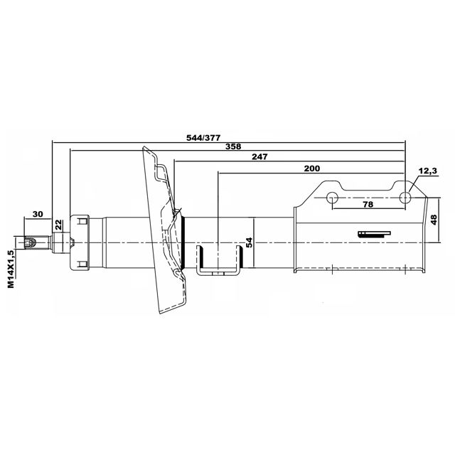 Амортизатор передний FEBEST 18660627FL preview 2