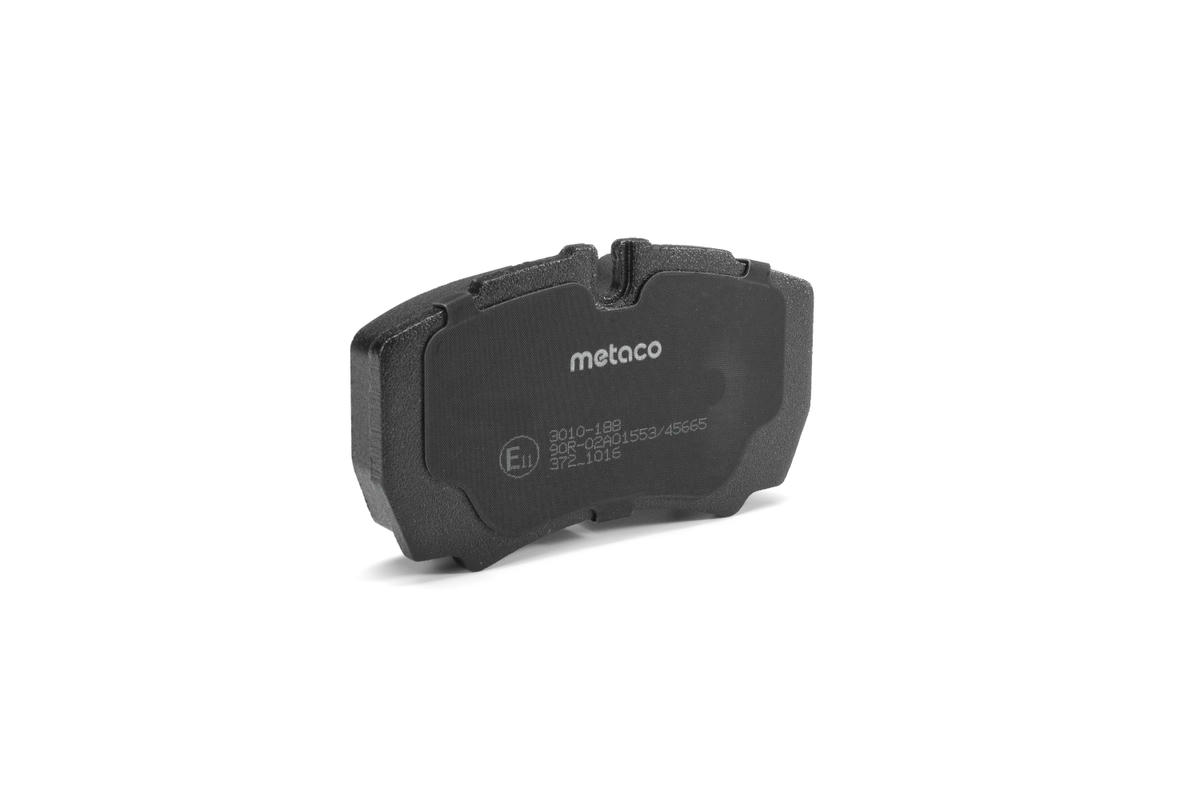 Колодки тормозные задние дисковые к-кт metaco 3010-188 preview 2