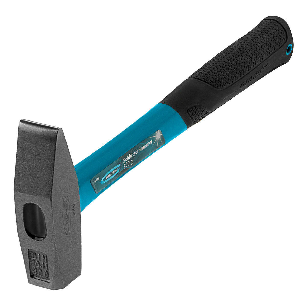 Молоток 800г квадратный боек, фибергласовая обрезиненная рукоятка GROSS preview 1