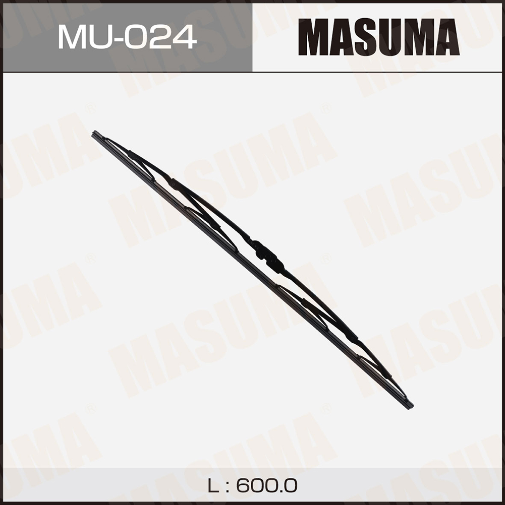 Щетка стеклоочистителя 600 мм каркасная 1 шт MASUMA Flat Wiper Blade MU-024 preview 1
