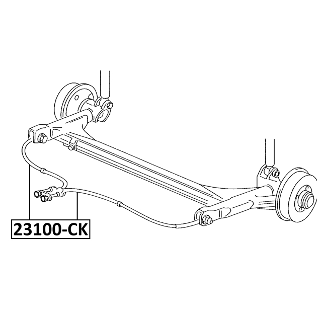 Трос ручного тормоза L=R Skoda Rapid 15-> FEBEST 23100-CK preview 2