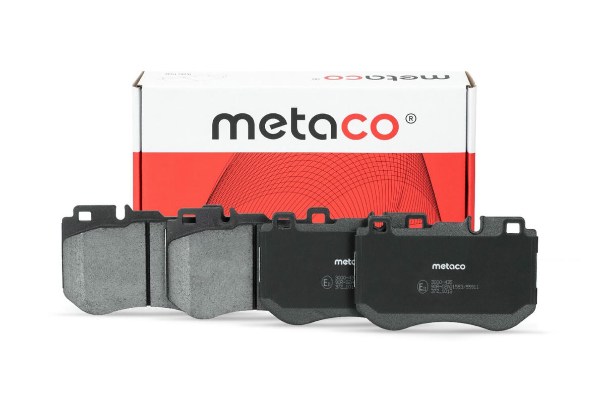 Колодки тормозные передние к-кт metaco 3000-435 preview 1