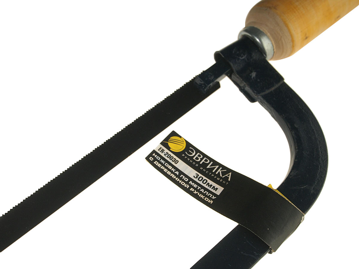 Ножовка по металлу 300мм с деревянной ручкой ЭВРИКА preview 2