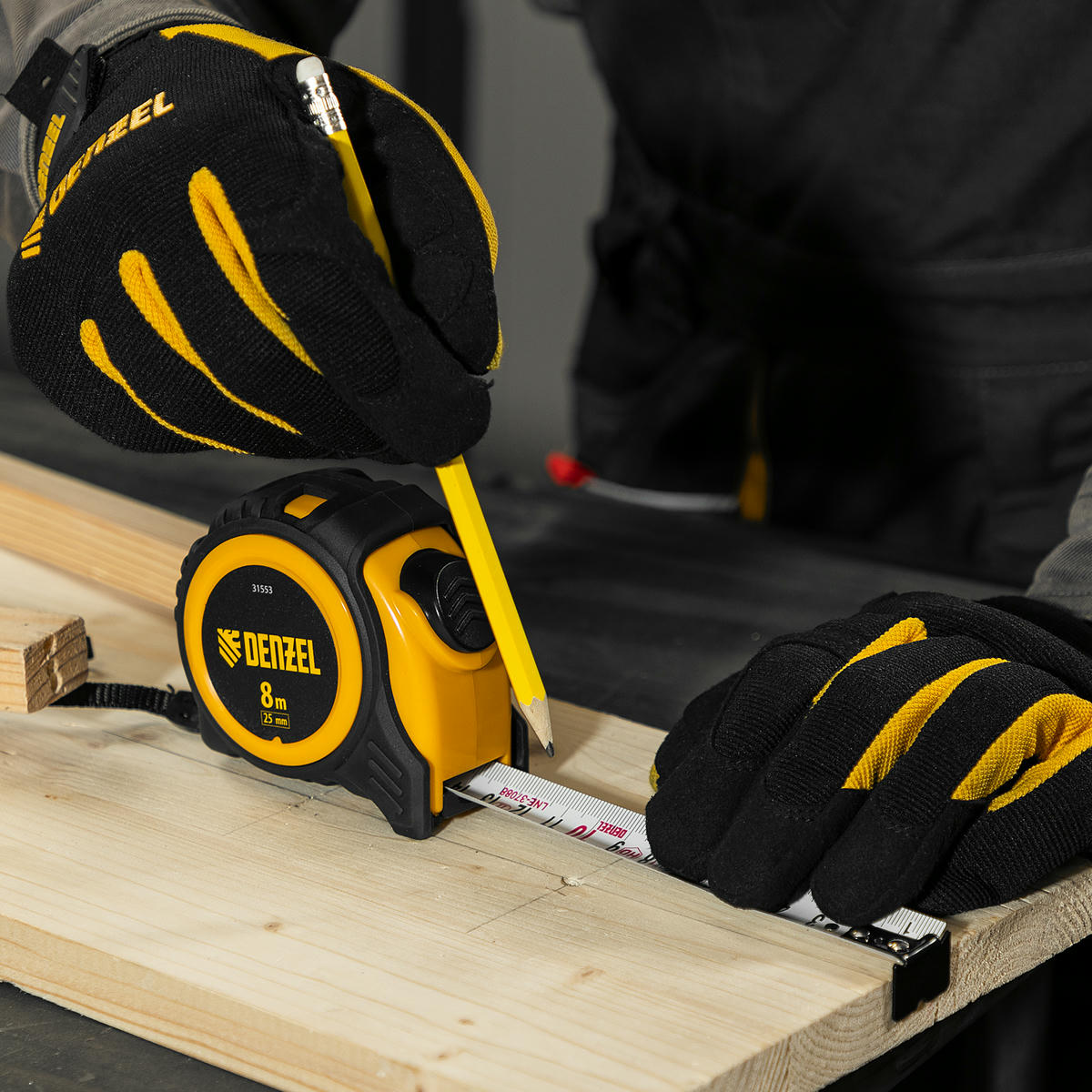 Рулетка 8м 25мм обрезиненный корпус, автм. фиксация DENZEL preview 8