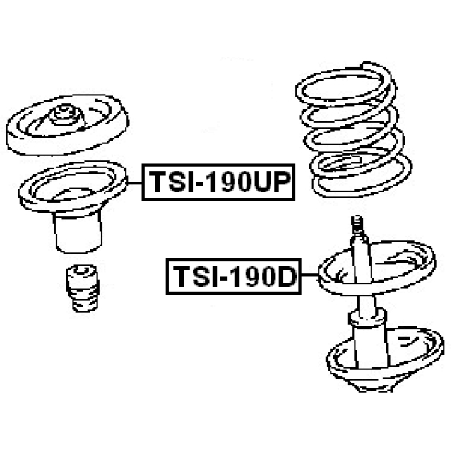 Пыльник переднего амортизатора FEBEST TSI-190UP preview 2