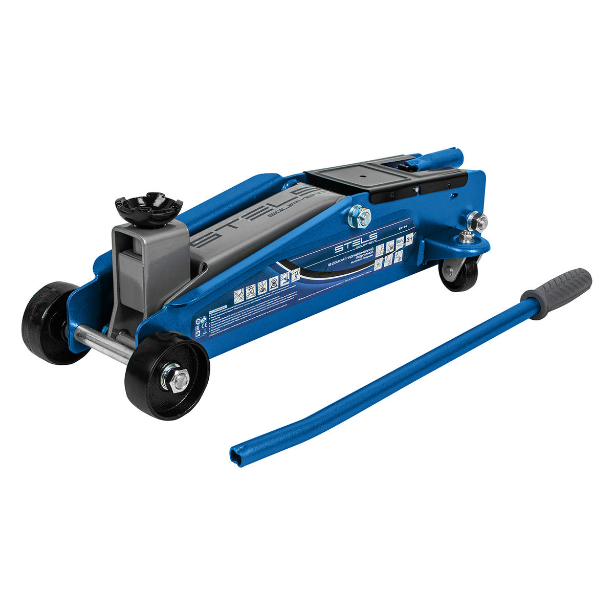 Домкрат подкатной гидравлический 3т 190-535мм высокий подъем SUV STELS preview 1