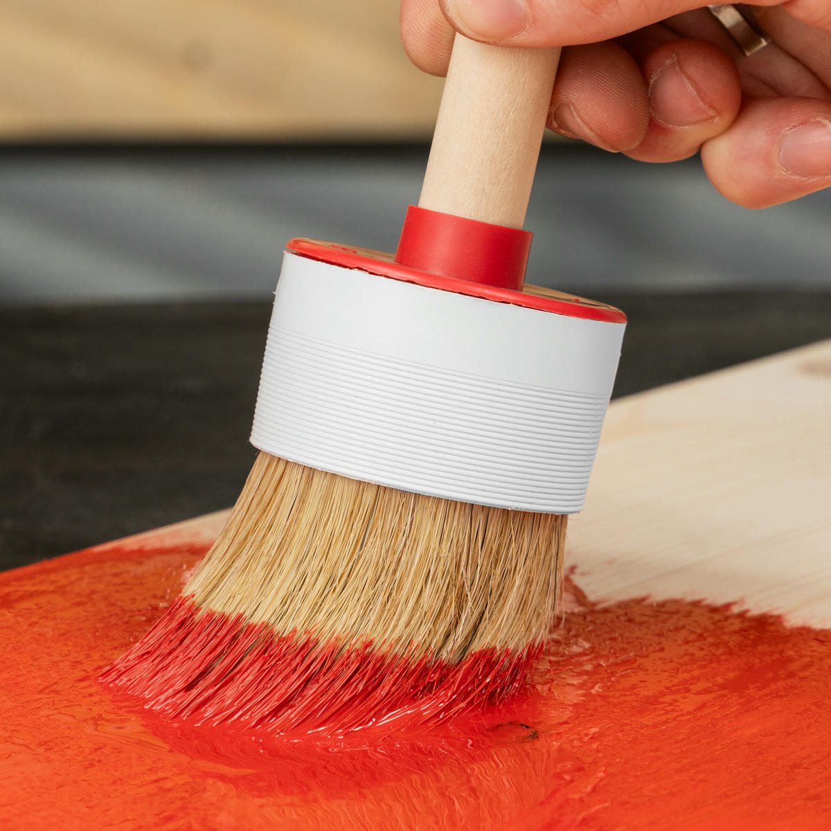 Кисть круглая № 18 (60 мм), натуральная щетина, деревянная ручка MATRIX preview 9