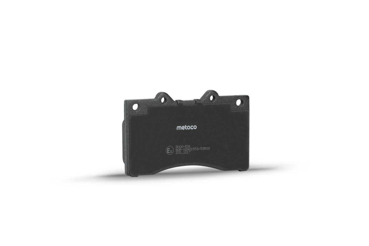 Колодки тормозные передние к-кт metaco 3000-531 preview 3
