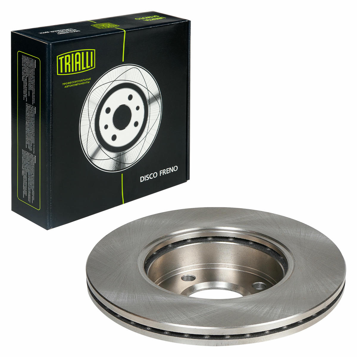 Диск тормозной передний вентилируемый TRIALLI DF 084303 preview 2